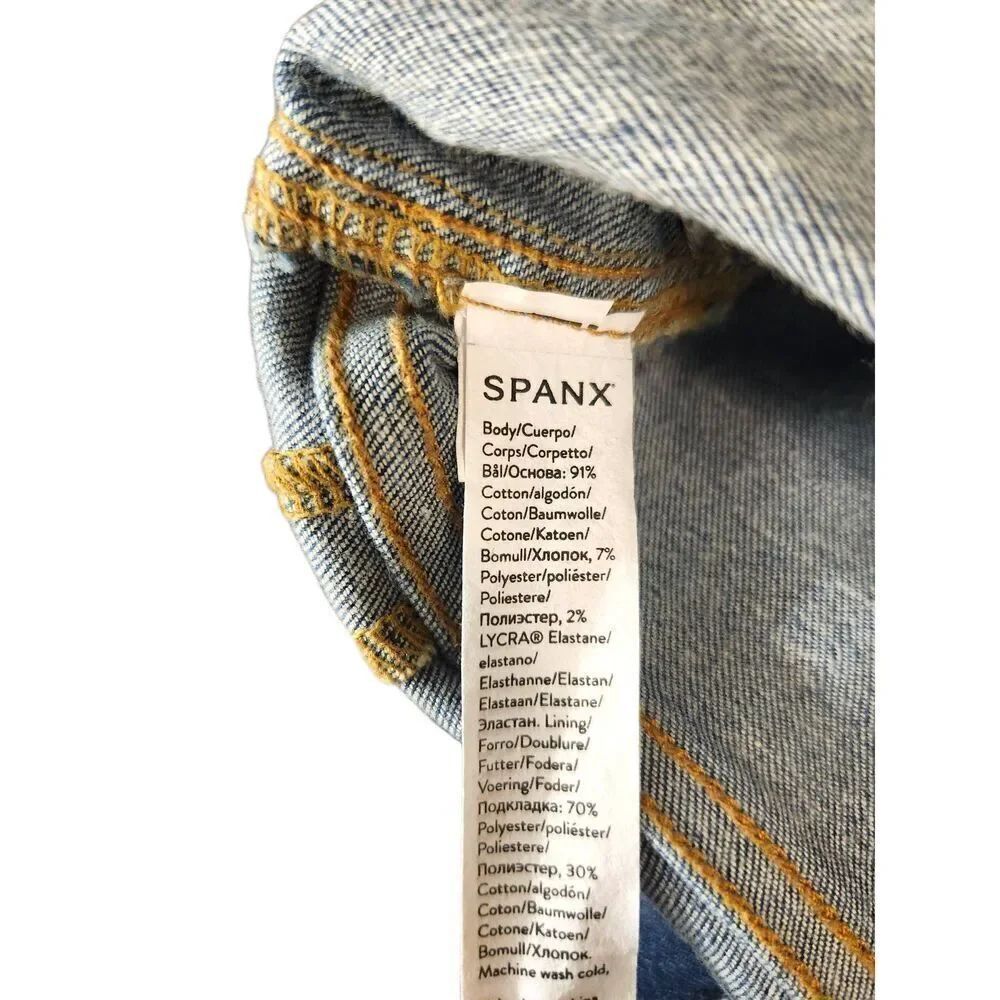 Spanx jegging size XS petite 26x26 stretch straight pockets cotton poly blend - Picture 4 of 8